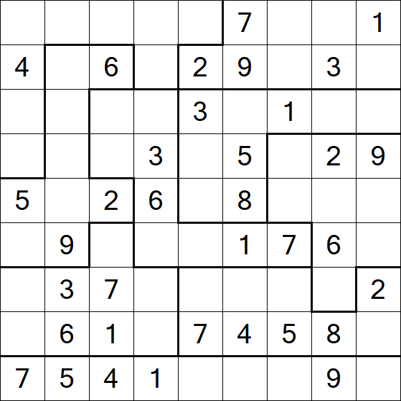 Jigsaw Sudoku - Médio