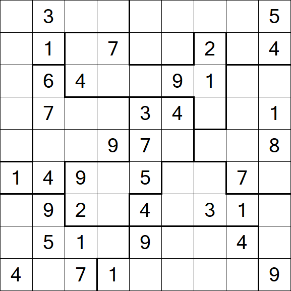 Jigsaw Sudoku - Medio