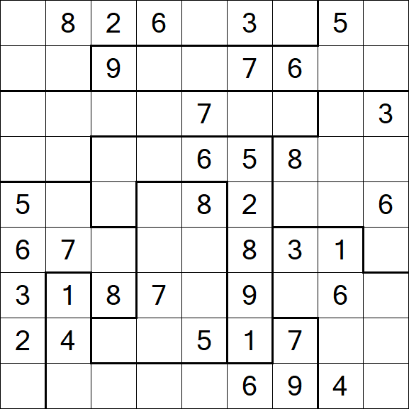Jigsaw Sudoku - Moyen