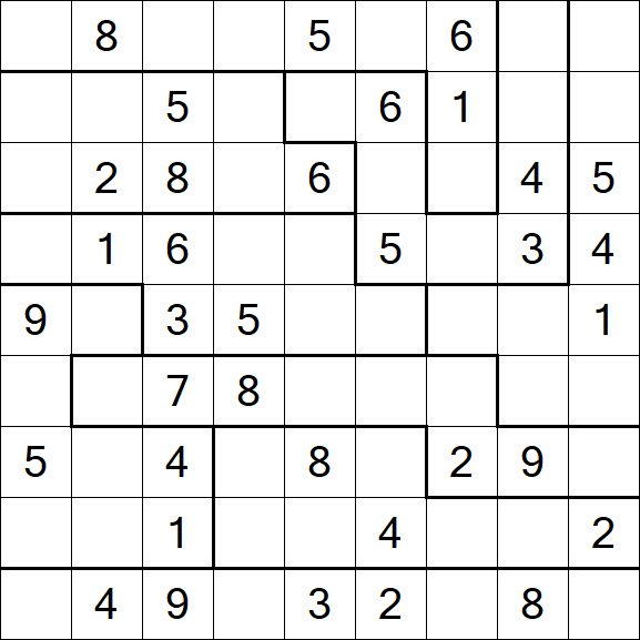 Jigsaw Sudoku - Médio
