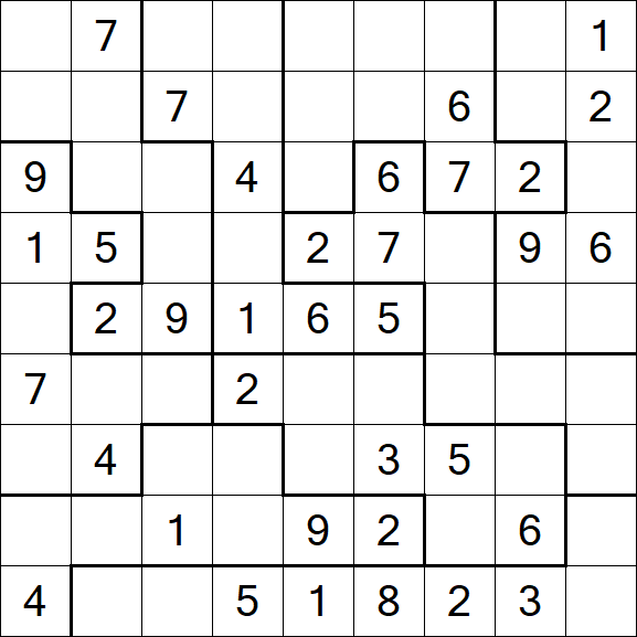 Jigsaw Sudoku - Moyen