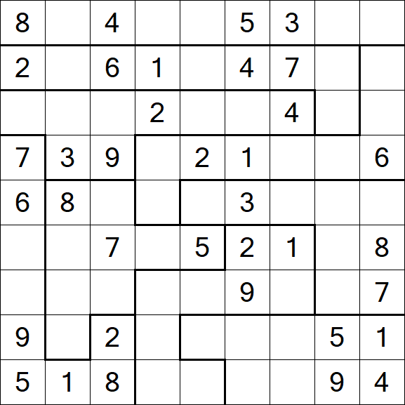 Jigsaw Sudoku - Medio