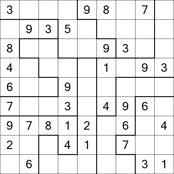 Jigsaw Sudoku - Moyen