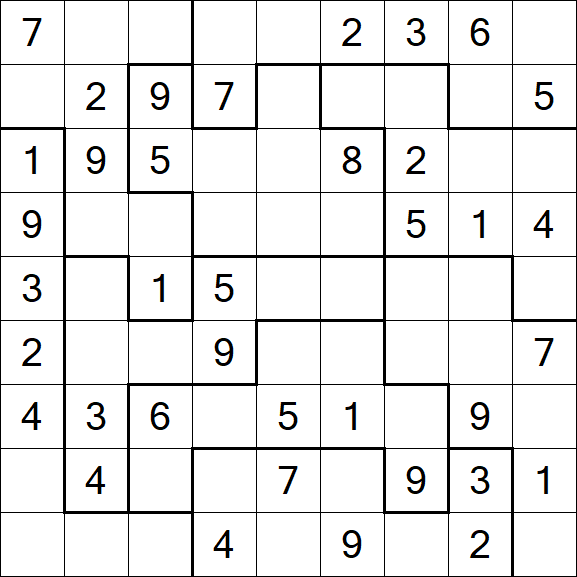 Jigsaw Sudoku - Moyen