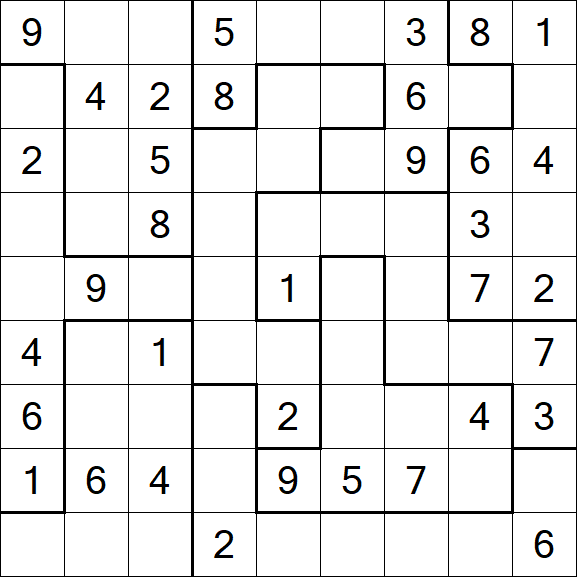 Jigsaw Sudoku - Medio