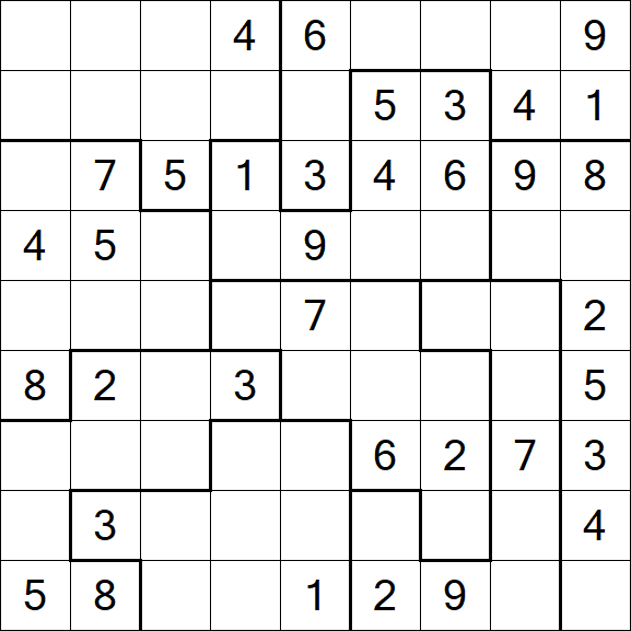 Jigsaw Sudoku - Moyen