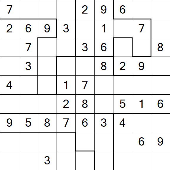 Jigsaw Sudoku - Moyen
