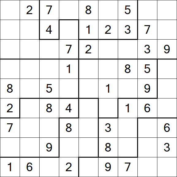 Jigsaw Sudoku - Médio