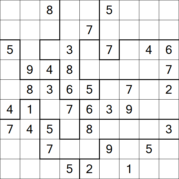 Jigsaw Sudoku - Médio