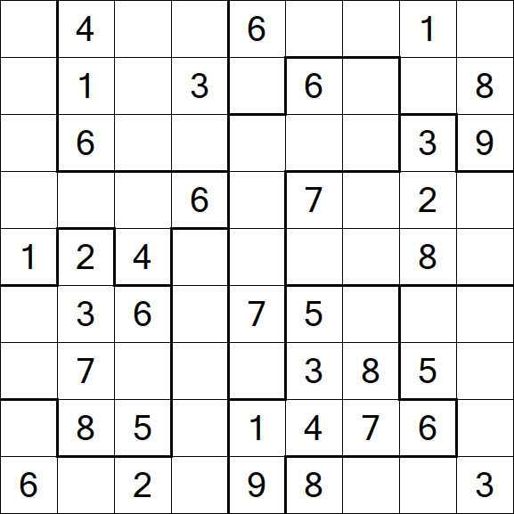 Jigsaw Sudoku - Médio