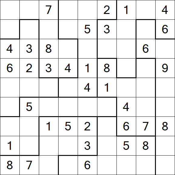 Jigsaw Sudoku - Médio