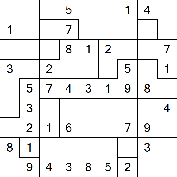 Jigsaw Sudoku - Médio