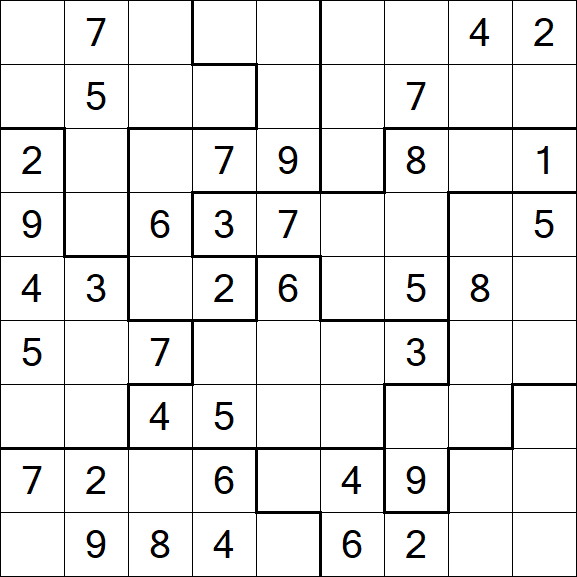 Jigsaw Sudoku - Médio