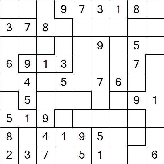 Jigsaw Sudoku - Médio