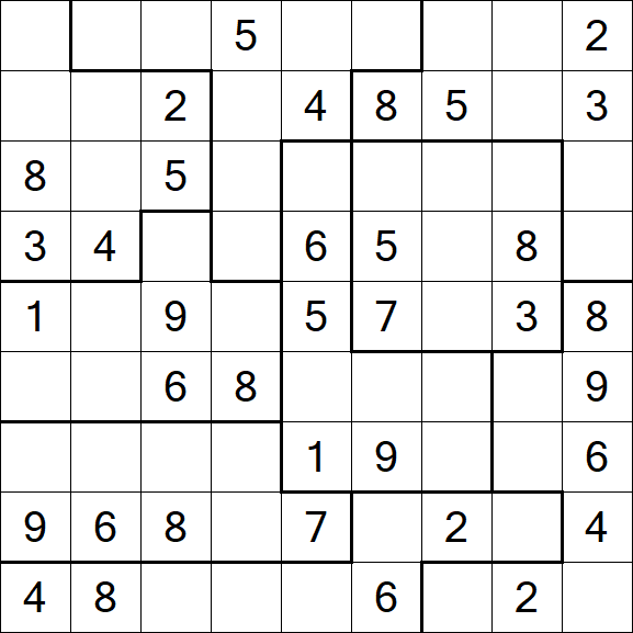Jigsaw Sudoku - Médio