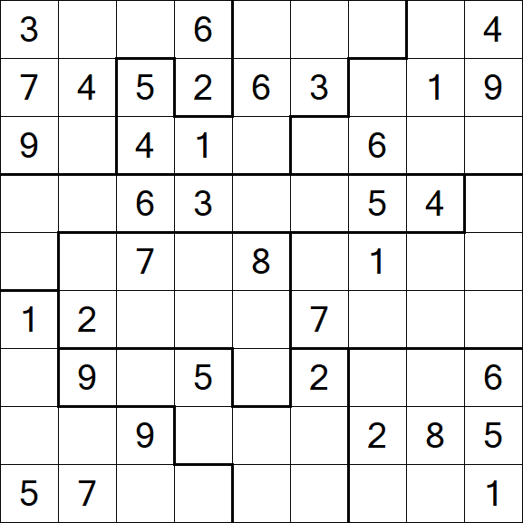 Jigsaw Sudoku - Médio