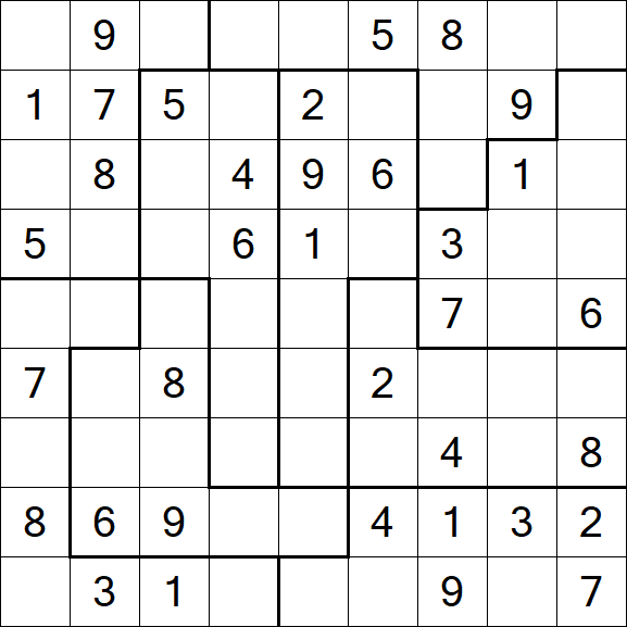 Jigsaw Sudoku - Médio