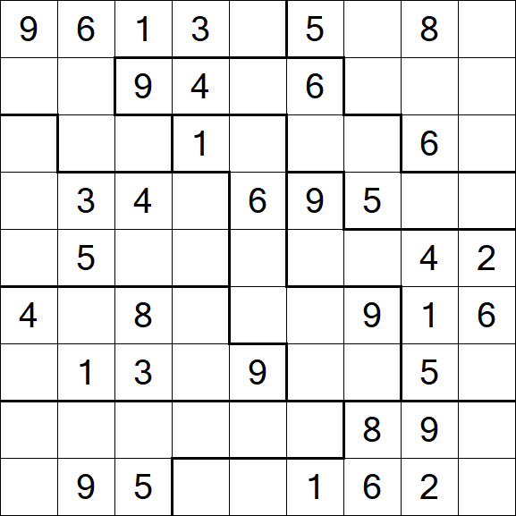 Jigsaw Sudoku - Médio