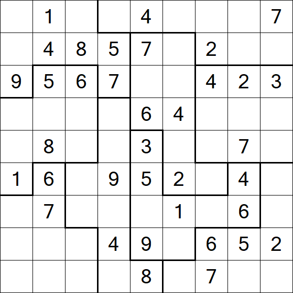 Jigsaw Sudoku - Moyen