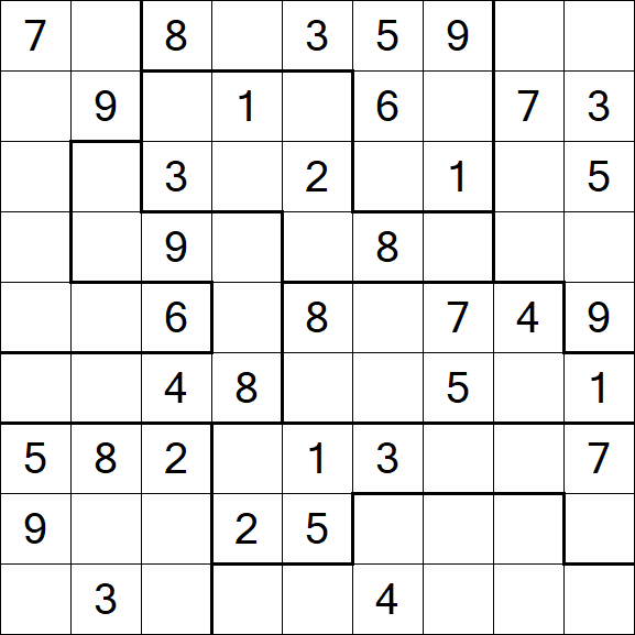 Jigsaw Sudoku - Moyen