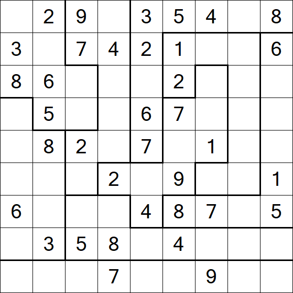 Jigsaw Sudoku - Moyen