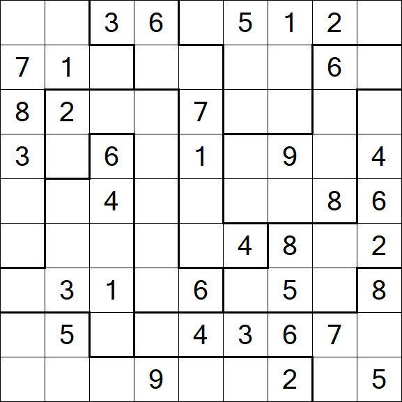Jigsaw Sudoku - Médio