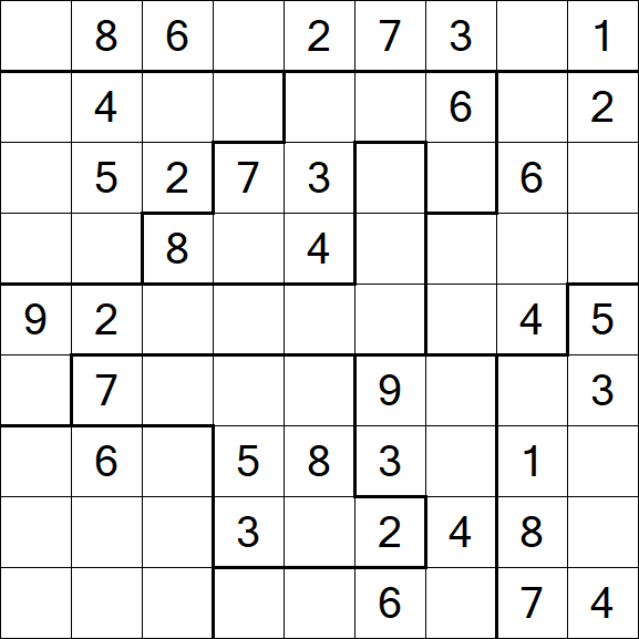 Jigsaw Sudoku - Médio