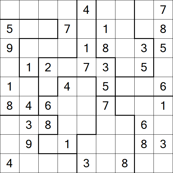 Jigsaw Sudoku - Médio