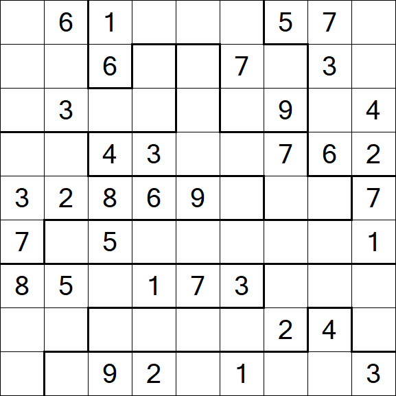 Jigsaw Sudoku - Médio