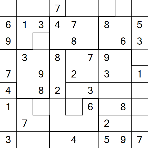 Jigsaw Sudoku - Medium