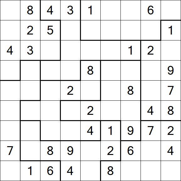 Jigsaw Sudoku - Médio
