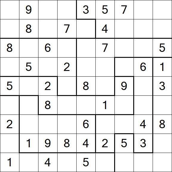 Jigsaw Sudoku - Médio