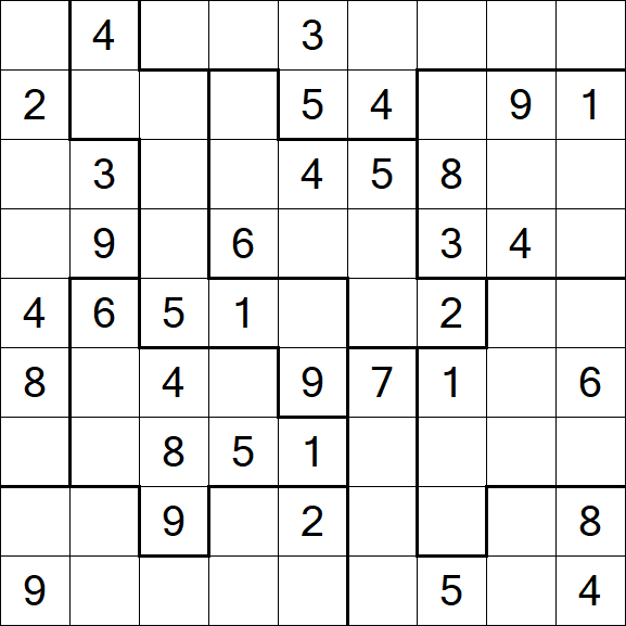 Jigsaw Sudoku - Médio