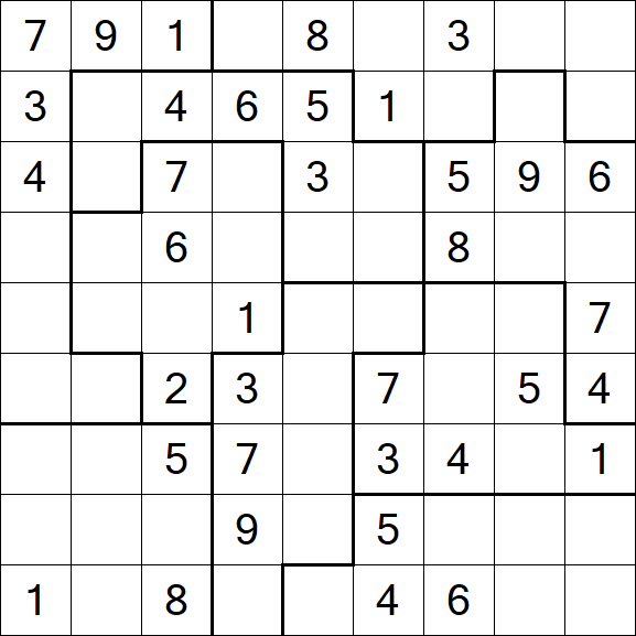 Jigsaw Sudoku - Medio