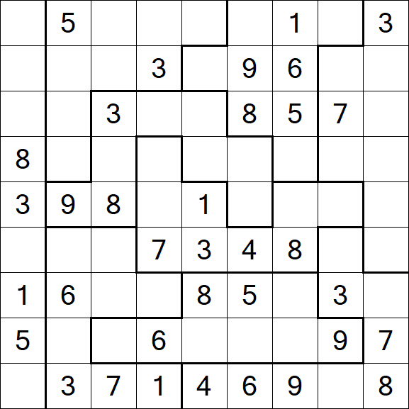 Jigsaw Sudoku - Medio