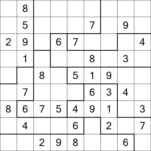 Jigsaw Sudoku - Medio