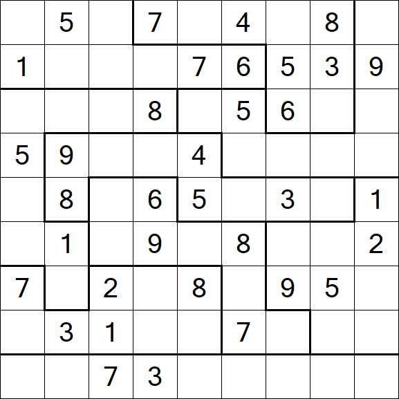 Jigsaw Sudoku - Medio