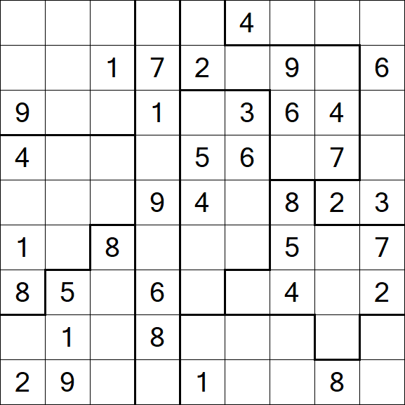 Jigsaw Sudoku - Medium