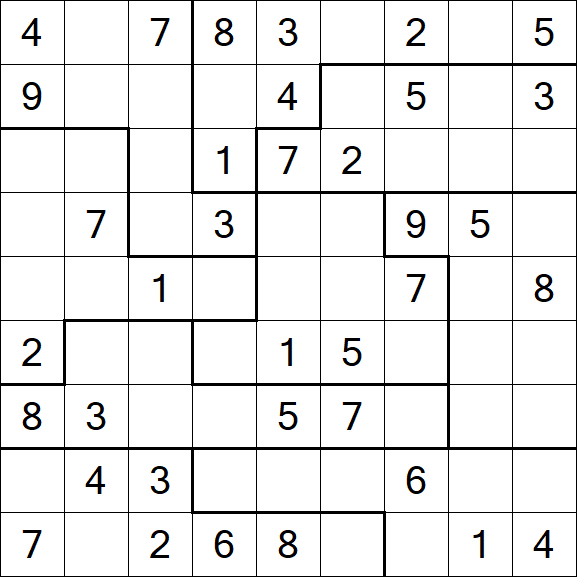 Jigsaw Sudoku - Medio