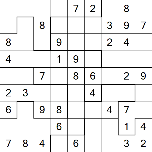 Jigsaw Sudoku - Medium