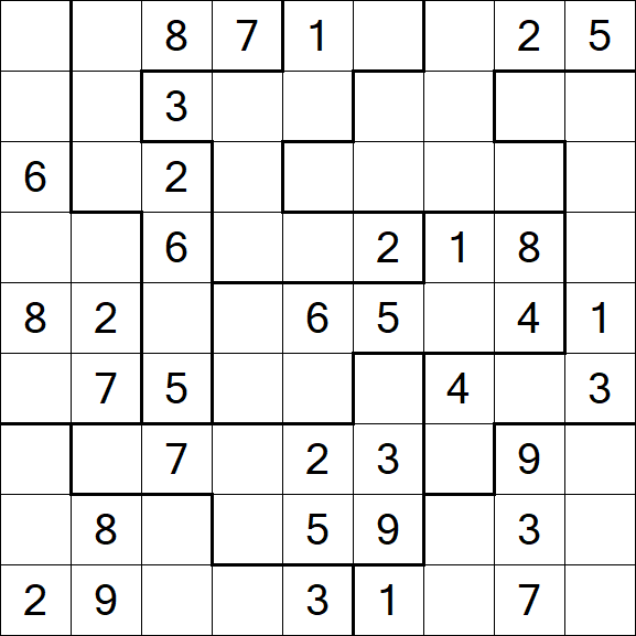 Jigsaw Sudoku - Medio