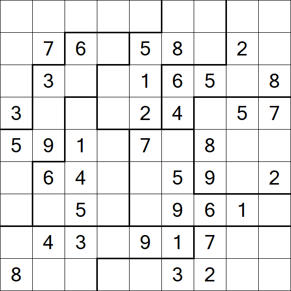 Jigsaw Sudoku - Medio