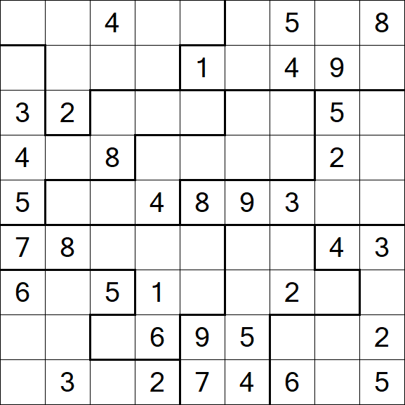 Jigsaw Sudoku - Medium