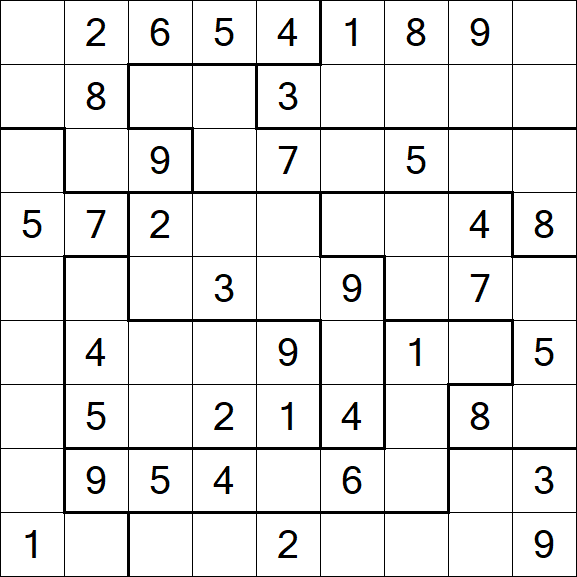Jigsaw Sudoku - Medium