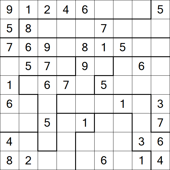 Jigsaw Sudoku - Médio