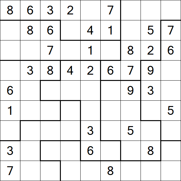 Jigsaw Sudoku - Medium