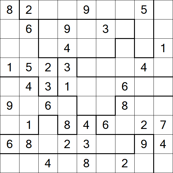 Jigsaw Sudoku - Medium