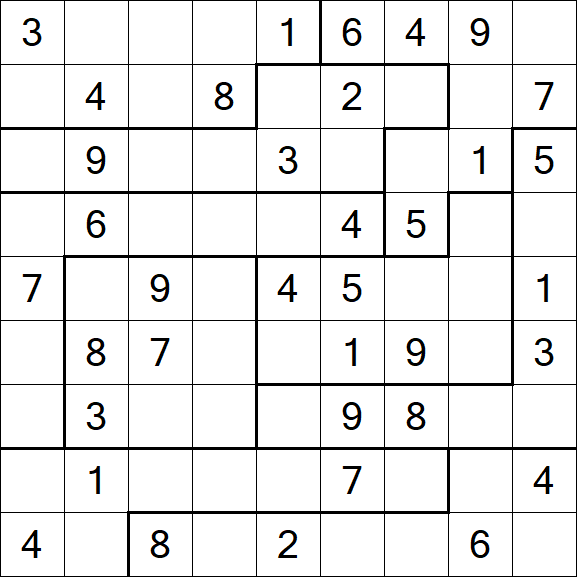 Jigsaw Sudoku - Medium