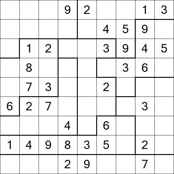 Jigsaw Sudoku - Médio