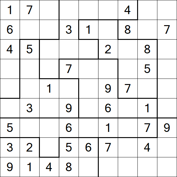 Jigsaw Sudoku - Medium